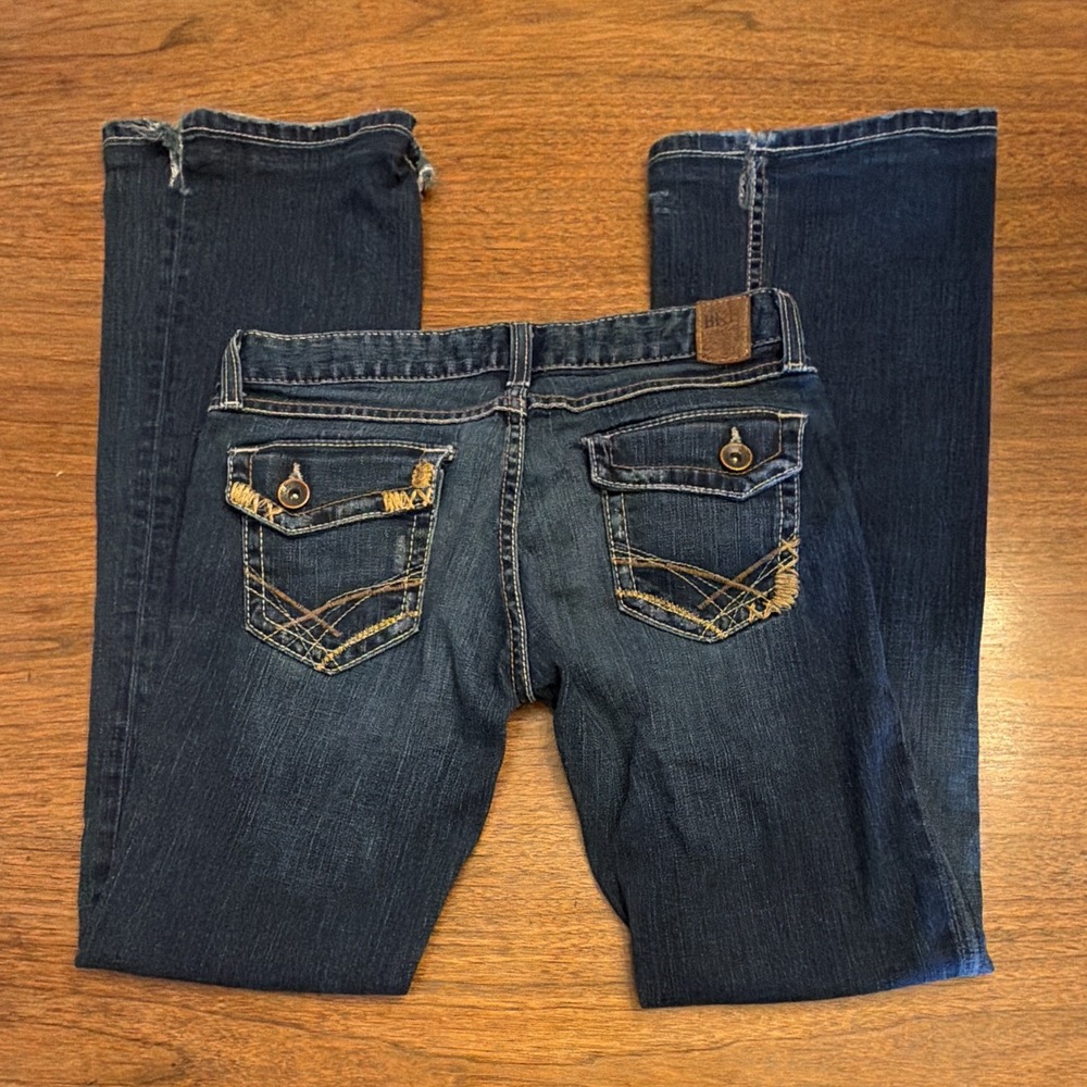 Buckle BKE Women Stella Bootcut Jeans Low Rise 28x35.5 Flare Boho Western Y2K